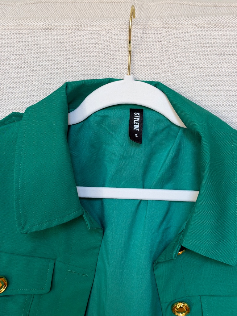 Stylewe Urban Sleek Shawl Collar Buttoned Jacket - Medium — image 7 of 8